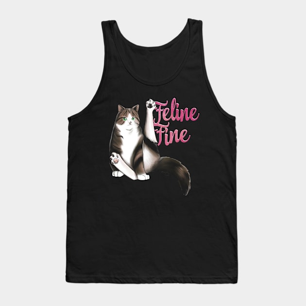 Feline Fine Tank Top by TreemanMorse